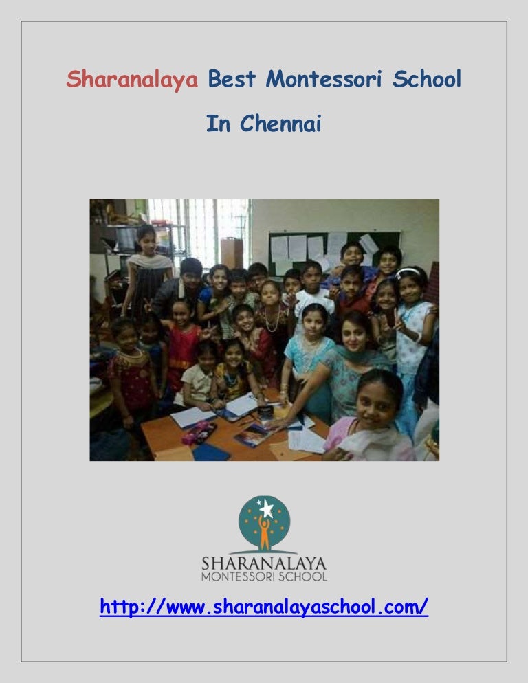 Sharanalaya Best Montessori School in Chennai
