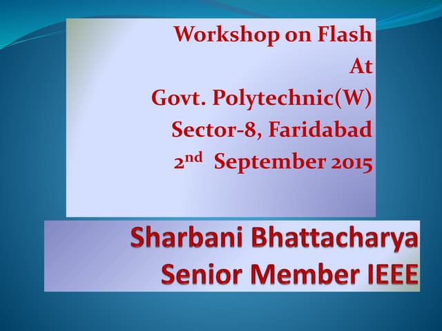 Sharbani bhattacharya flash