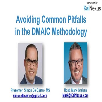 Avoiding Common Pitfalls in the DMAIC Methodology