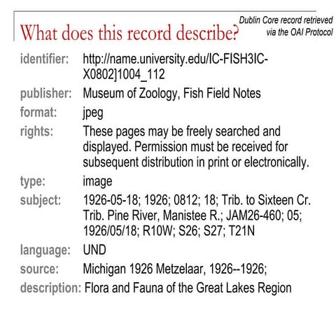 Metadata for You and Me: Moving Towards Shareable Metadata