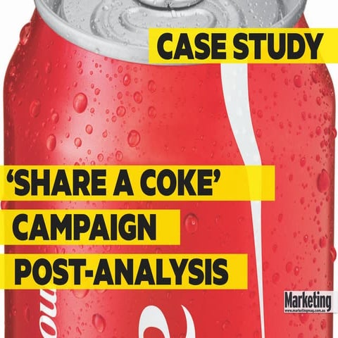 Case study: Share a Coke Campaign Post-analysis