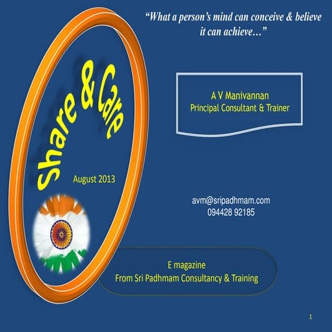 Share & Care August 2013