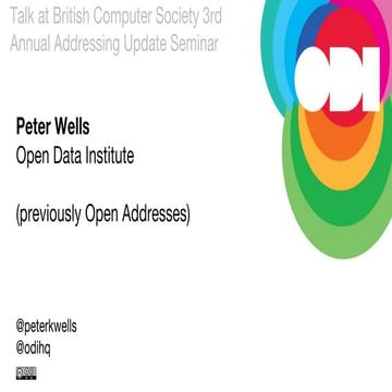 BCS Address Seminar - Open Addresses