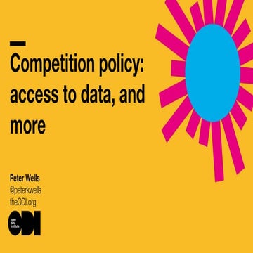 Annual centre for competition policy conference - access to data, and more 20...
