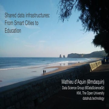 Shared data infrastructures from smart cities to education