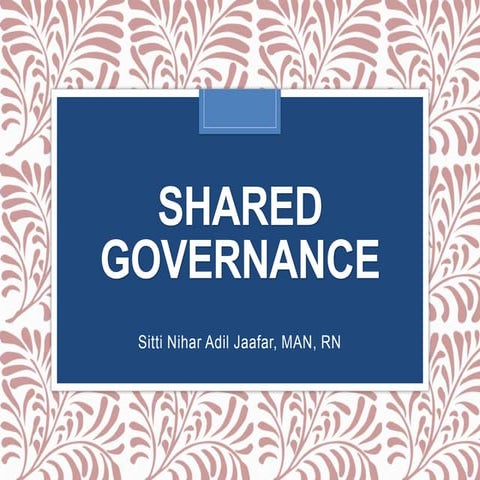 Shared governance