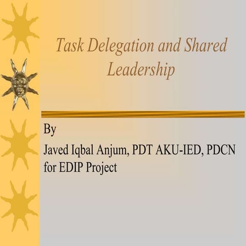 Shared leadership and task delegation