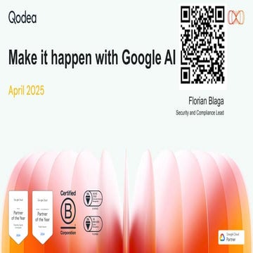 [SHARED ONLINE] - GDG Cloud Iasi - Make it happen with Google AI - Sponsored ...