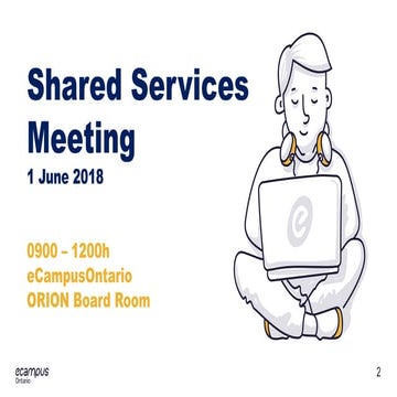 Ontario CIO Shared Service Meeting June 1 2018