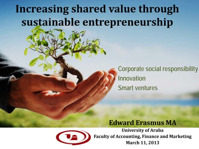Shared Value and Sustainable Entrepreneurship