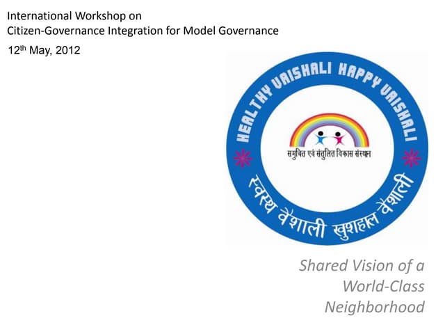 Shared Vision of a World-Class Neighborhood 