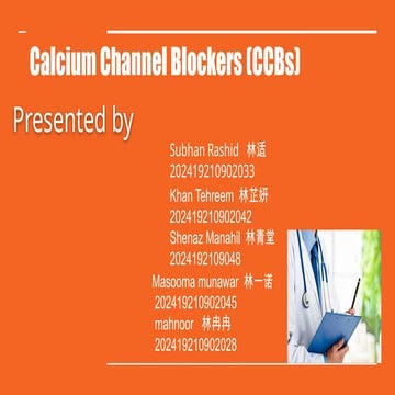 Comprehensive Overview of Calcium Channel Blockers: Mechanisms, Classes ...