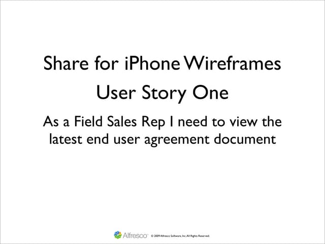 Share For iPhone UI Wireframes - User Story One - Browse For A Document