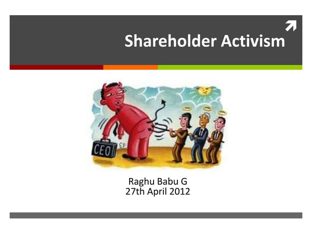 Shareholder Activism