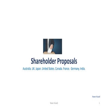 Shareholder Proposals