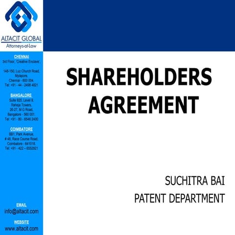 Shareholders agreement