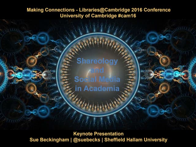 Shareology and Social Media in Academia