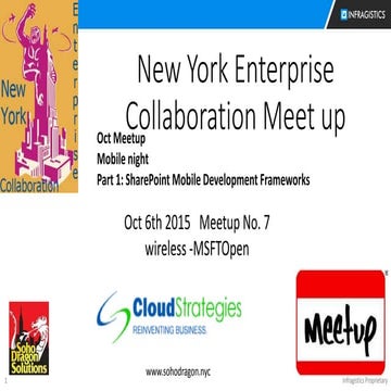 Part 1: SharePoint Mobile Development Frameworks
