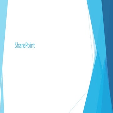 Share point technology presentation 