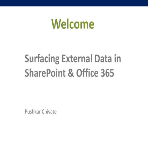 Share point external-data