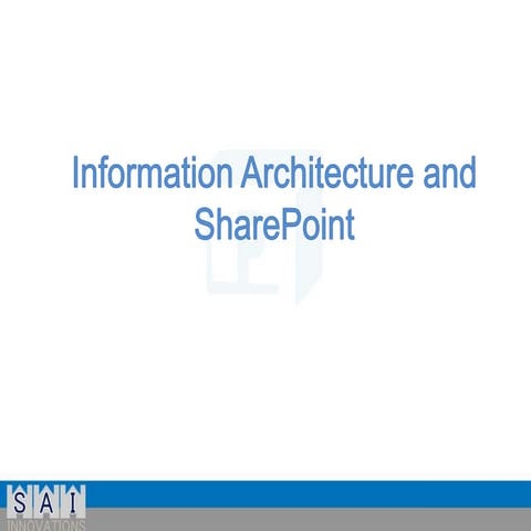 Sharepoint information-architecture