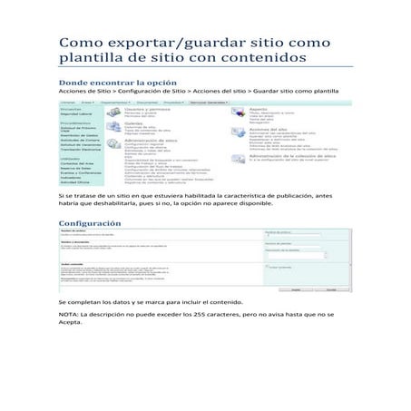 Sharepoint 2010_Como exportar sitio como plantilla