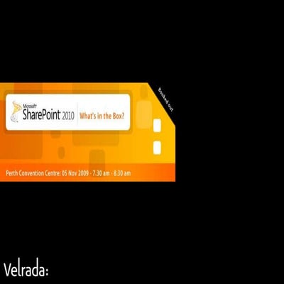 Share Point 2010: What's in the box?