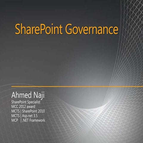 Sharepoint 2010 governance