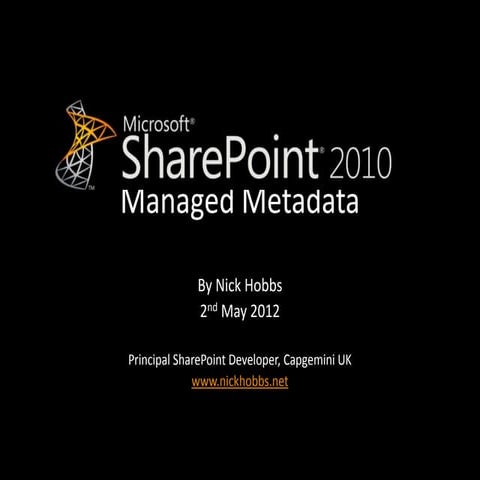 SharePoint 2010 Managed Metadata