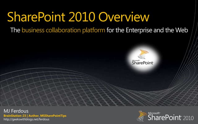 Share point 2010 overview