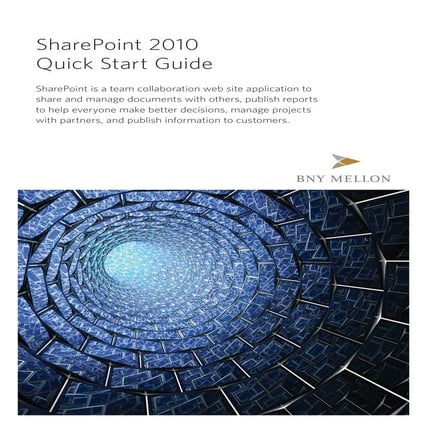 Share point 2010 quick guide