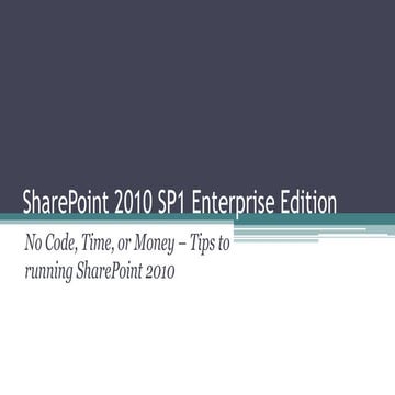 Share point 2010 sp1 enterprise edition sps bos presentation no 4323234