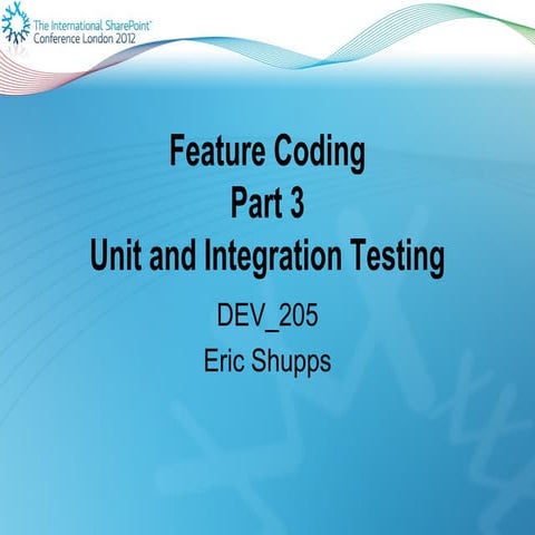 Share point 2010 unit and integration testing