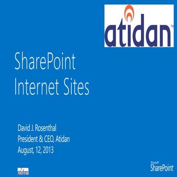 SharePoint 2013 for Internet Content Management - From Atidan