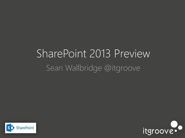 SharePoint 2013 Preview