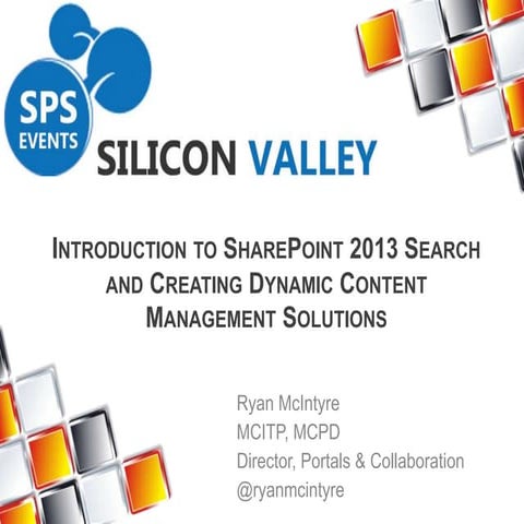 SharePoint 2013 Search - A Developer’s Perspective - SPSSV 2013 | PPT