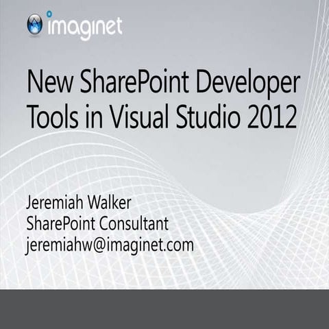 New SharePoint Developer Tools in Visual Studio 2012
