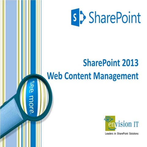 Envision IT - SharePoint 2013 Web Content Managment 