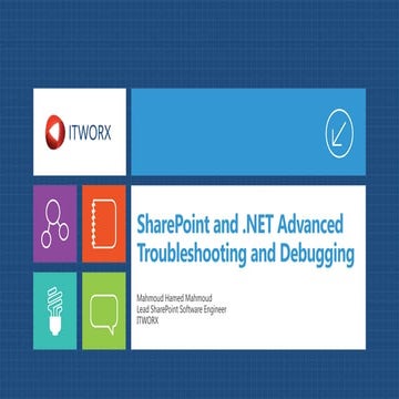 SharePoint and .NET Advanced Troubleshooting and Debugging