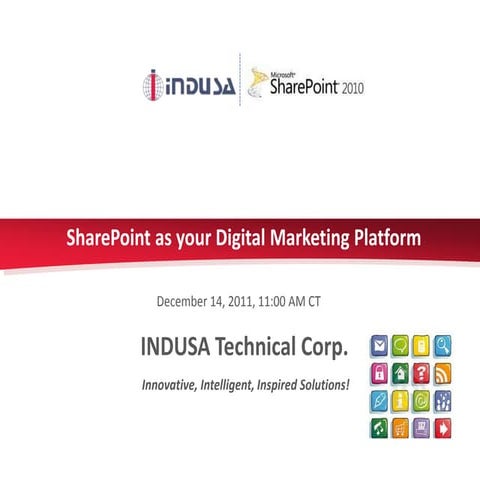 Share point as your digital marketing platform