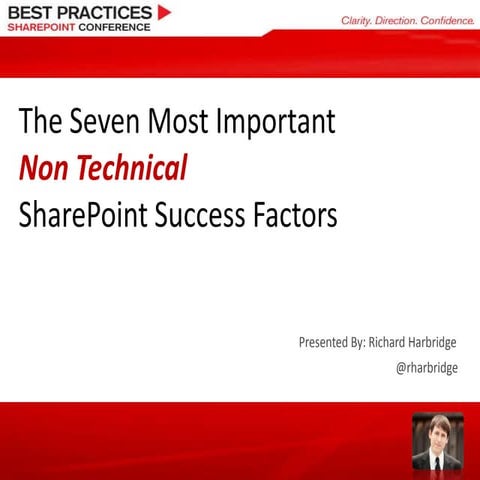 Best Practices - The Seven Most Important Success Factors