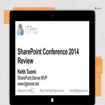 SharePoint Conference 2014 Review