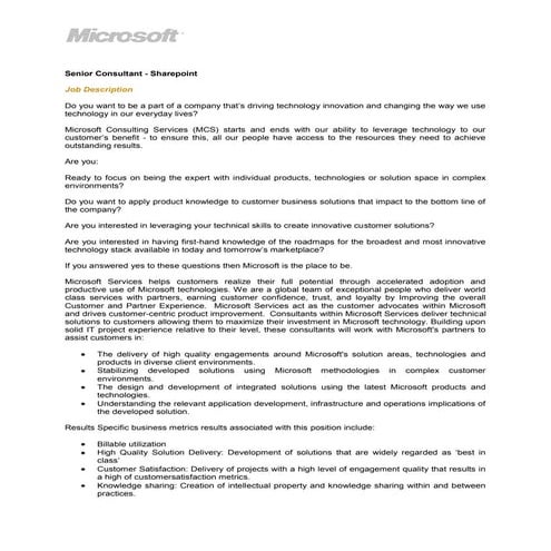 Sharepoint consultant   canberra & sydney