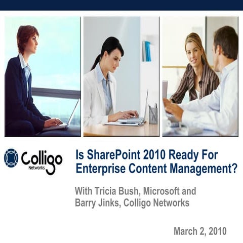 SharePoint 2010 and Colligo for ECM
