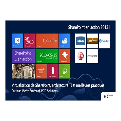SharePoint en action 2013 - IT-04 - Virtualisation de SharePoint - Jean-Pierr...