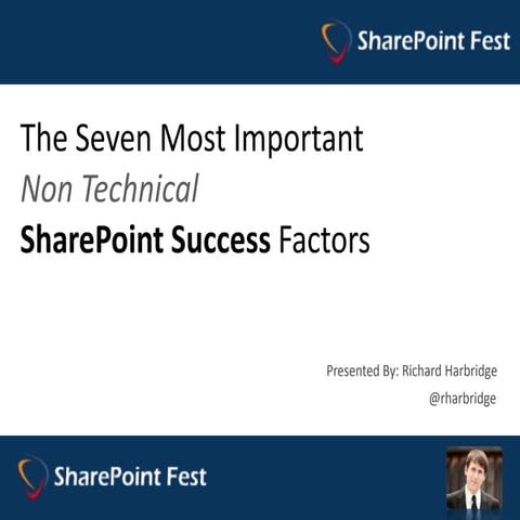 Share point fest dallas   7 sharepoint success factors