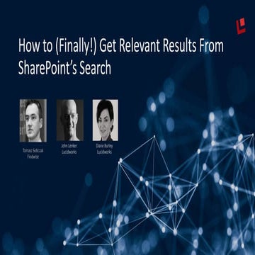 Webinar: How to (Finally!) Get Relevant Results From SharePoint’s Search