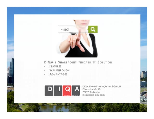 Stop Searching, Start Finding: The Findability Solution for SharePoint from DIQA