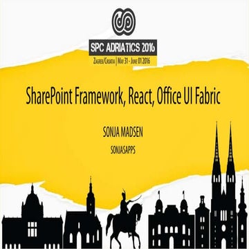SharePoint Framework, React, Office UI Fabric 