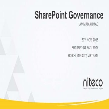 Share Point Governance - NIteco